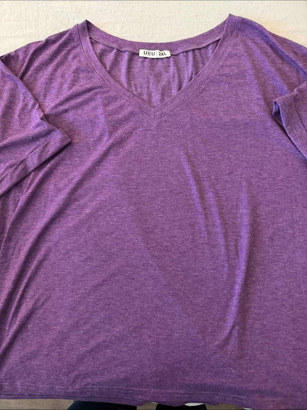 Everyday V-Neck Tee — Purple